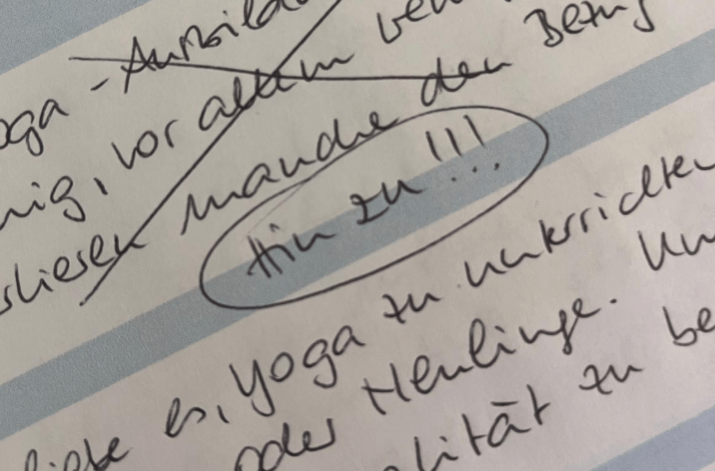 Weniger „weg von“, mehr „hin zu“